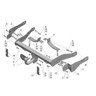 Фаркоп "AvtoS" для автомобиля Chevrolet Captiva (С100) (2006- ) Производитель: AVTOS Вес: 18 кг инфо 10417b.