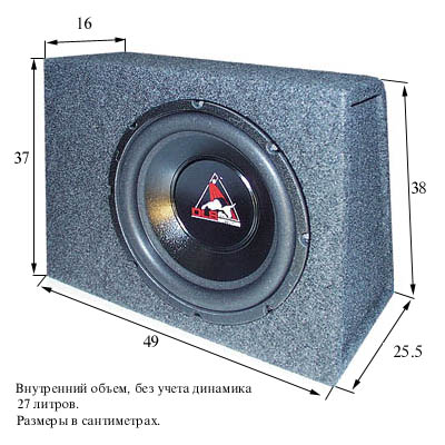 Сабвуфер корпусной DLS M110 in vented box (Matador) 499265 2010 г инфо 10557b.