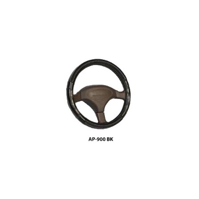 Оплетка на руль Genuine Leather Luxury, натуральная тесненая кожа с плетением AP-900 2010 г инфо 10951b.