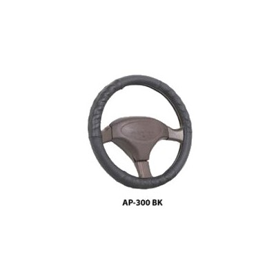 Оплетка на руль Genuine Leather, кожаная, c рельефом под пальцы AP-300 2010 г инфо 10963b.
