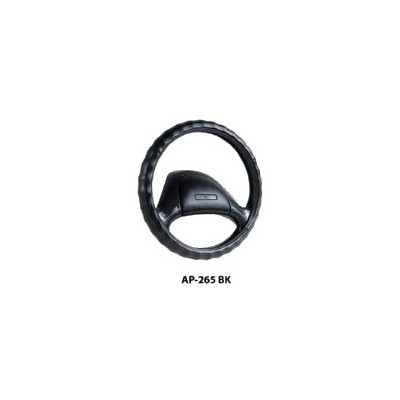 Оплетка на руль Genuine Leather, кожаная, ребристая AP-265 2010 г инфо 10967b.